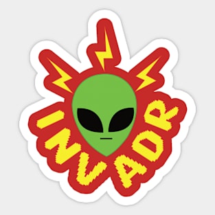 Alien invaders Sticker